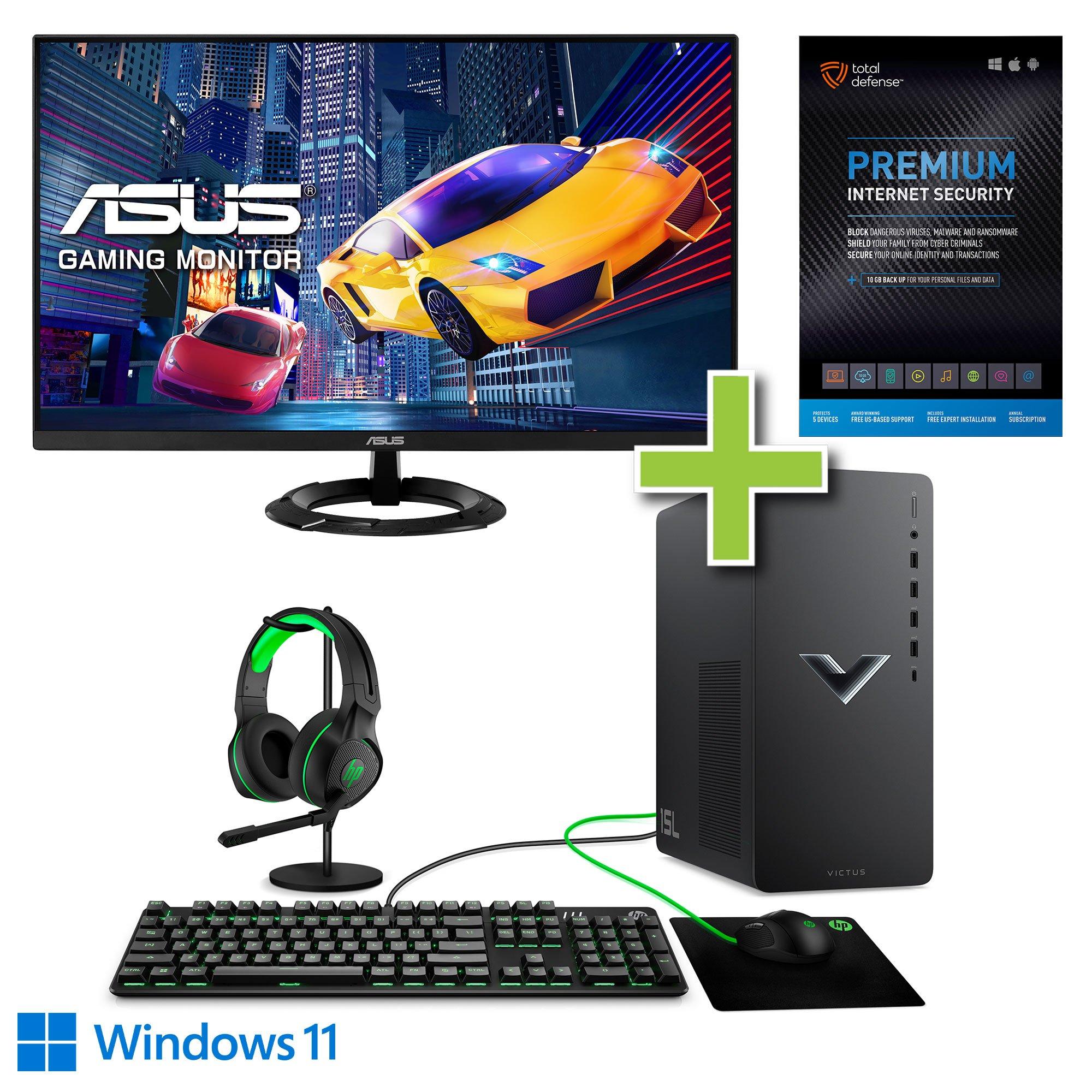 Rent to Own HP HP Victus Gaming Desktop PC w/ Total Defense